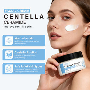 Crème à la Centella Asiatica et à la céramide en gros, 100g, avec les fonctions doubles de l'éclaircissement, de l'adoucissement de la peau et de la lutte contre les rides. - Product Image 5
