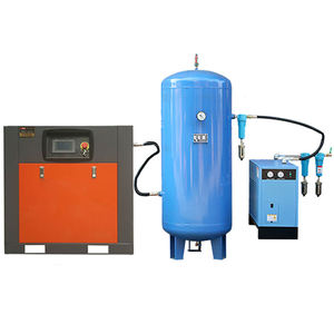 Compresseur d'air à vis rotatif intégré 10HP VFD 7.5KW avec sécheur frigorifique et réservoir, haute efficacité - Product Image 3