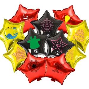 1 шт. алюминиевой фольги с звездами шарами изготовленные на заказ с принтом детское платье для дня рождения свадебное украшение