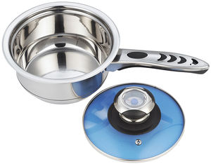 Tapa de <span class=keywords><strong>Termo</strong></span> de vidrio azul, juego de utensilios de cocina de acero inoxidable, juego de olla de inducción, gran oferta - Product Image 3