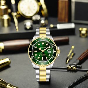 Reloj Deportivo de Acero Inoxidable de Primera Calidad para Hombre, Relojes de Cuarzo Clásicos de Negocios, Resistentes al Agua, Caja de Aleación de 16 mm, Cristal - Product Image 1