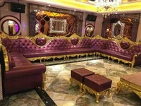 Luxe en forme de U arabe Majlis canapé ensemble Design européen Style oriental siège au sol pouf Jalsa canapé salon hôtel Villa