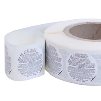 Étiquettes BOPP circulaires double couche de qualité supérieure, autocollants personnalisés imperméables et détachables pour pots cosmétiques