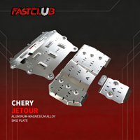 Plaque de protection du moteur et protection inférieure en alliage d'aluminium 5/8 mm FASTCULB CHERY JETOUR J2 2013- Couleur aluminium naturel
