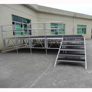 Scène modulaire de mariage en aluminium pour petit événement réglable en hauteur - Product Image 2