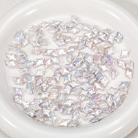 Autour de 8mm étoile à quatre branches en forme de pièce de monnaie blanc baroque perle d'eau douce brin perles naturelles en vrac pour la fabrication de bijoux
