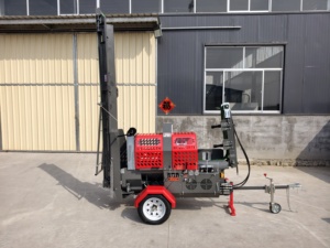Nueva Máquina Procesadora de Leña con Motor de Gasolina de 20T de Fuerza de Partición Máxima, Rajadora de Troncos con Motor y Bomba Confiables - Product Image 1