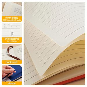 A5 PU <b>Notebook</b> Hardcover Elastic Bandage Waistband High Quality Enterprise Customized LOGO Trending Products 2026 New Arrivals - Product Image 2