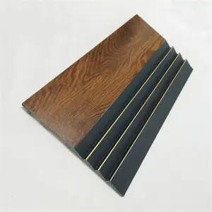 Nuovo Design in legno a prova di acqua PVC Wpc pannelli da parete disegni per l'arredamento d'interni
