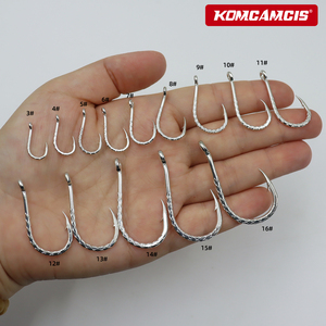 Anzuelo de Pesca OEM con Diseño de Escamas 3 # -16 #   Anzuelo con púas para cebo vivo, para pesca en agua dulce y salada - Product Image 6