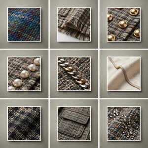Giacca <span class=keywords><strong>in</strong></span> <span class=keywords><strong>Tweed</strong></span> Rosa Premium da <span class=keywords><strong>Donna</strong></span>, <span class=keywords><strong>Blazer</strong></span> Doppiopetto di Alta Qualità con Dettagli <span class=keywords><strong>in</strong></span> Perle, Cappotto <span class=keywords><strong>in</strong></span> <span class=keywords><strong>Tweed</strong></span> di Produzione Boutique - Product Image 4