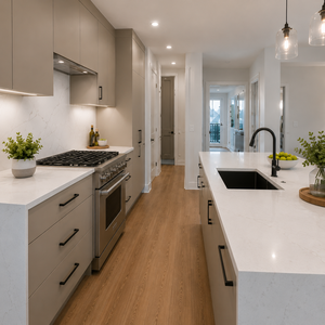 Mobili <span class=keywords><strong>da</strong></span> <span class=keywords><strong>Cucina</strong></span> Modulari Moderni in Acrilico con Pannello Piatto, Lavello e Rubinetto per Progetti di Appartamenti Multifamiliari - Product Image 5