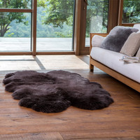 Tapis et carpettes en peau de mouton véritable, décoration intérieure, tapis de salon, grands tapis doux et moelleux en peau de mouton pour chambre à coucher