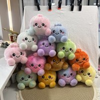 Boîte surprise : Jouet manche de sabre laser en peluche arc-en-ciel, jouet sensoriel anti-stress de dessin animé, jouet de simulation électrique, cadeau