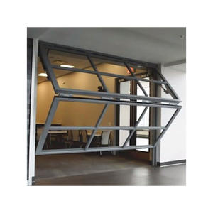 <span class=keywords><strong>Porte</strong></span> <span class=keywords><strong>de</strong></span> <span class=keywords><strong>garage</strong></span> <span class=keywords><strong>isolée</strong></span> en acier grain <span class=keywords><strong>de</strong></span> bois automatique moderne avec fenêtres - Product Image 1