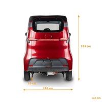 Tricycle Électrique Fermé Certifié CEE SQ3 pour Passagers, Scooter de Mobilité à 3 Roues – Vente en Gros Uniquement pour les Concessionnaires, Pas de Service de Détail