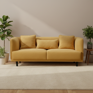 现代公寓简约布艺组合北欧小2+3沙发套装经济实惠适合家庭办公室客厅温馨设计 - Product Image 2