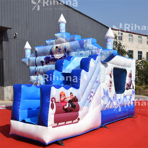 Castillo Inflable de Princesas Elsa y <span class=keywords><strong>Anna</strong></span> de Frozen, Trampolín Inflable con Tobogán en Venta - Product Image 3