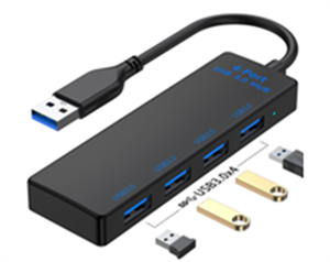 <span class=keywords><strong>Hub</strong></span> USB de 4 Puertos, <span class=keywords><strong>Hub</strong></span> USB <span class=keywords><strong>3</strong></span>.0 de ABS para Laptop, Adaptador Multi-Splitter para <span class=keywords><strong>Xiaomi</strong></span>, Lenovo, Macbook, PC, Accesorios de Computadora - Product Image 2
