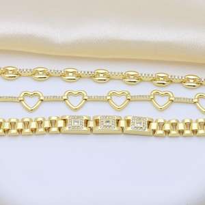 Mode Link Armband Holle Hart Liefde Ketting Armband Armband Varken Neus Ijzeren Armband Hart Voor Dames Cadeau - Product Image 2