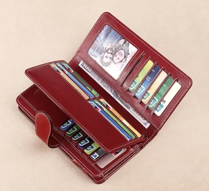 <span class=keywords><strong>Portafoglio</strong></span> 2024 <span class=keywords><strong>donna</strong></span> in <span class=keywords><strong>pelle</strong></span> di grande capacità con piccola borsetta RFID e borsa lunga con cerniera fodera in poliestere - Product Image 4