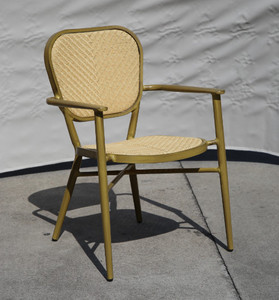 Antique Simple Foshan Modern Wicker Metal <span class=keywords><strong>Cafe</strong></span> &amp; Restr-uant Chair For Sale - Product Image 3