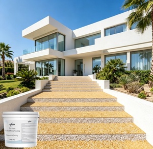 Grava Unida con Resina Permeable Resistente a los Rayos UV y Antiamarilleamiento para Patio, Entrada de Vehículos y Jardín, Antihumedad y Antihierbas para <span class=keywords><strong>Suelos</strong></span> Exteriores - Product Image 5