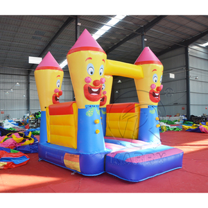 Castillo Inflable Comercial de 4x3m con Temática de Payaso y Crayones, Castillo de Brinco de PVC Resistente para Fiestas Infantiles y Alquiler de Eventos - Product Image 3