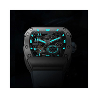 Montres pour hommes Montre swrist de luxe de haute qualité, mode japonaise, montres squelette à mouvement automatique pour hommes