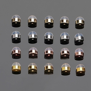 Brass Custom Personalized Logo Soft Silicone <strong>Earring</strong> <strong>Backs</strong> for Studs <strong>Silver</strong> Gold <strong>Earring</strong> Replacements Safety <strong>Earring</strong> <strong>Back</strong> - Product Image 5