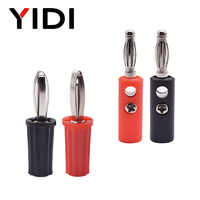 Connecteur de borne de raccordement YIDI, prise banane rouge et noire, borne de connexion 4 mm, cuivre nickelé, adaptateur femelle, connecteur 5A 250V, haut-parleur audio