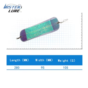 MISTER LUREABS plástico 28cm cebo UV doble cara pegatina reflectante luminoso tablero de buceo mar curricán señuelo de <span class=keywords><strong>pesca</strong></span> - Product Image 2