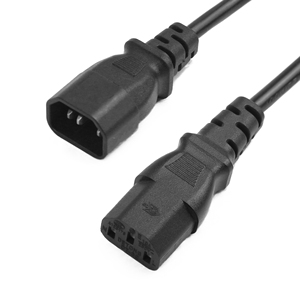 重型 Schuko 转 C13 电源线 IEC 60320 C14 插座适配器线，适用于 PC 服务器显示器 - Product Image 1
