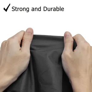 Funda para Bote Jon 600D, Resistente al Viento, Impermeable, Remolcable, de Alta Resistencia, Protección UV para Exteriores, 12', 14', 16', 18', Negra - Product Image 4