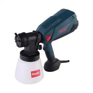 New Ronix 1360 Model 600W 12V Hot Sale Hand Held Electric Hvlp Paint Spray Gun Car Wash Spray Gun Portable Power Paint Sprayer