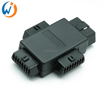 Adaptador OBD2 OBD II de 16 pines Macho a 3 Hembra, Divisor de Cable OBD 1 a 3