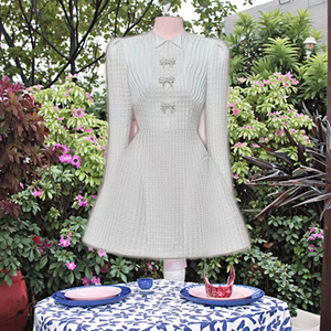 Elegante Abito Lungo con <span class=keywords><strong>Maniche</strong></span> <span class=keywords><strong>Lunghe</strong></span> e Fiocco in Vita, Taglie Forti, Stampa Floreale, Maxi Abito Estivo Casual per Feste e Occasioni Formali - per Vendita all'Ingrosso - Product Image 3