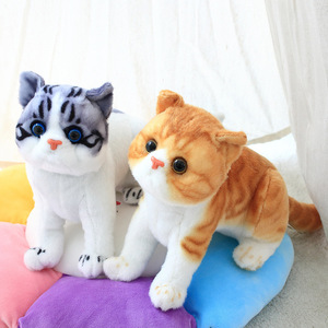 Poupées de simulation de chat mignonnes, jouet en peluche, oreiller de chat, poupée de chiffon, cadeau apaisant pour enfants - Product Image 3