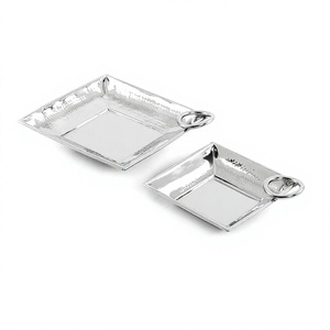 Plateau carré en métal pour chocolats, qualité supérieure, fait main, plateau à chocolats classique, élégant et raffiné - Product Image 1