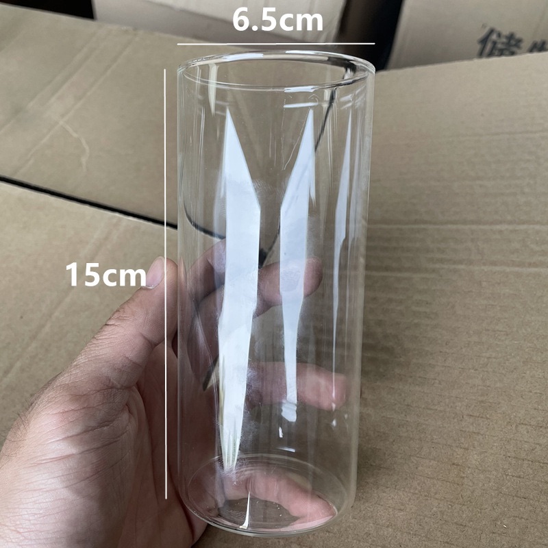 Simple candle cup transparent candlestick religious candle glass jar wedding restaurant candle holder