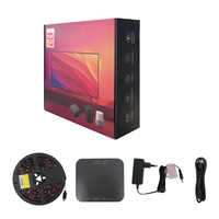 Kit de bande lumineuse LED Ambilight Joystar 4K 60HZ 100 pouces pour téléviseur, synchronisation HDMI 2.0, boîte RGBIC, 16 millions de couleurs, rétroéclairage 7m avec contrôle par application