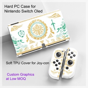 Carcasa Personalizada con Impresión Gráfica para <span class=keywords><strong>Nintendo</strong></span> Switch OLED, Carcasa Rígida de PC para el Dispositivo y TPU Suave para Joy-Con, MOQ Bajo de Fábrica - Product Image 4