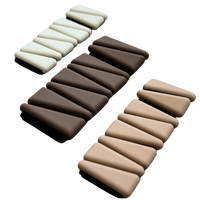 Poids de cheville et de poignet triangulaires en silicone OEM pour commande en gros, antidérapants, 1LB 2LB 4LB, bloc de fer, 8 couleurs, pour Pilates