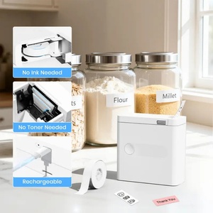 Portable <b>Mini</b> Label <b>Printer</b> D12 Wireless Inkless Thermal <b>Printer</b> Connect Phone Printing Sticker Labeller Label Maker - Product Image 3