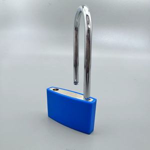 Cadenas en laiton étanche de bonne qualité 40 mm avec anse longue et cadenas en plastique coloré - Product Image 2