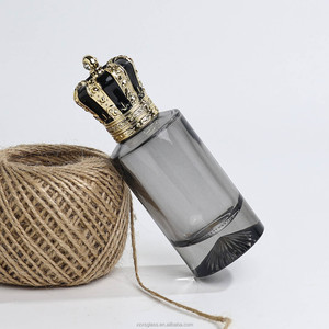 Caja blanca personalizada Botella de perfume negra transparente Botellas de perfume de lujo de 50ml con tapa de corona - Product Image 4