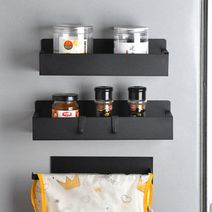 Organizador Magnético para Especias en el Refrigerador, Sin Perforaciones, Estante de Almacenamiento para Cocina, Forma Rectangular, Permeable al Aire - Product Image 1