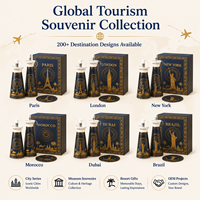 Ensemble de Bouteilles à Huile en Céramique Souvenir Touristique Marocain, Motif Chameau, Bouteille à Huile en Porcelaine pour Cuisine, Personnalisation OEM ODM Vente en Gros