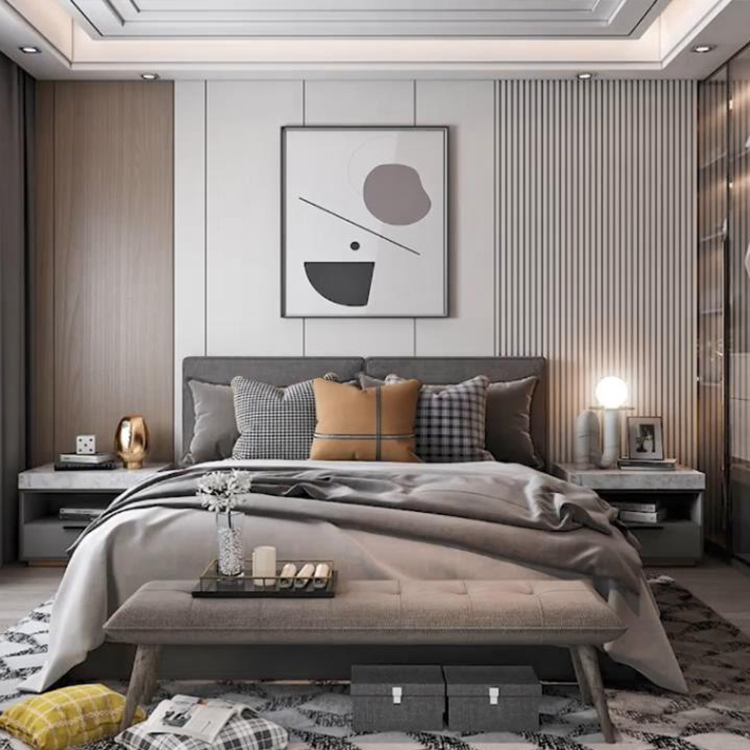 Wooden Grain PVC WPC Wall Panel Fluted Wall Panels WPC 3D Wall Panel