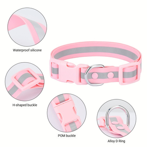 2026 Neues PVC-Hundehalsband Wasserdichtes Reflektierendes Haustierhalsband für Kleine und Große Hunde Anti-Würge Langlebiges Zugfestes Halsband - Product Image 3